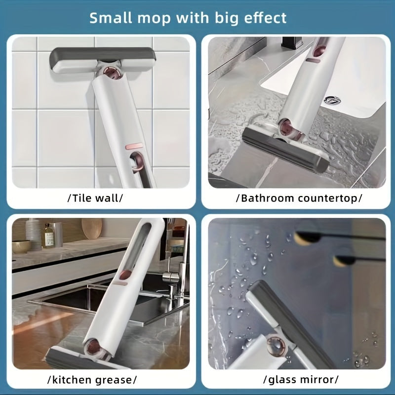 Portable Self-Squeezing Mini Mop