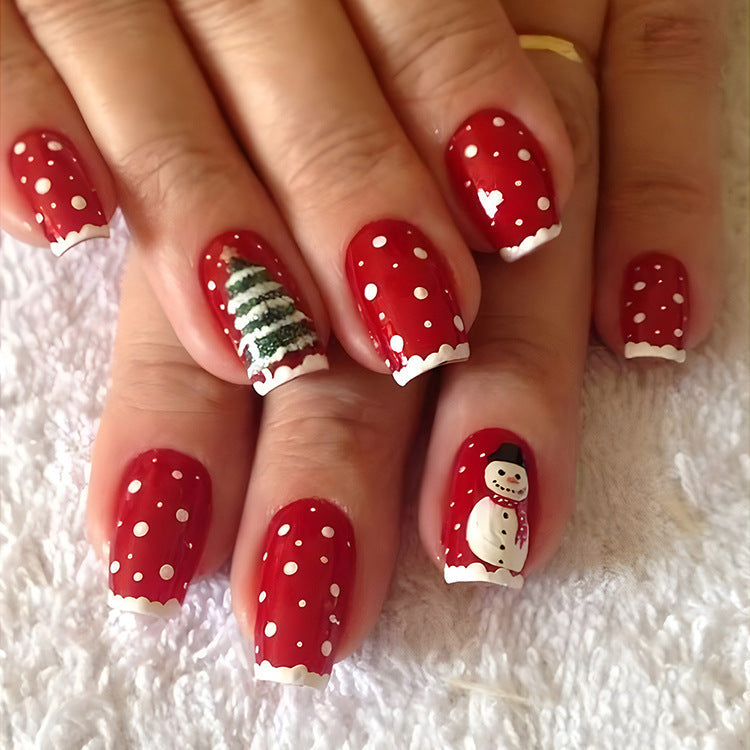Christmas False Nails