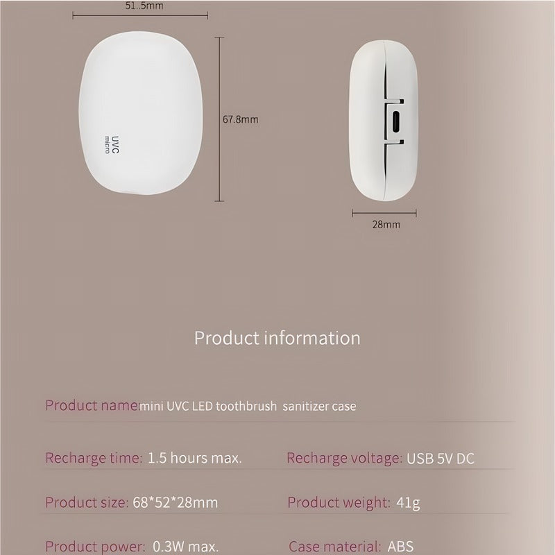 The White Toothbrush Sterilization Box Can Sterilize Effectively To Protect Your Oral Cavity. It's Simple And Elegant, Making Brushing Teeth Healthier And More Reassuring.