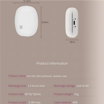 The White Toothbrush Sterilization Box Can Sterilize Effectively To Protect Your Oral Cavity. It's Simple And Elegant, Making Brushing Teeth Healthier And More Reassuring.