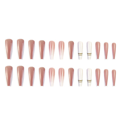 Women's Simple French Gradient Nail Sticker