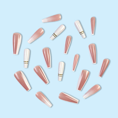Women's Simple French Gradient Nail Sticker