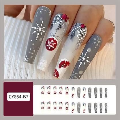 Christmas False Nails