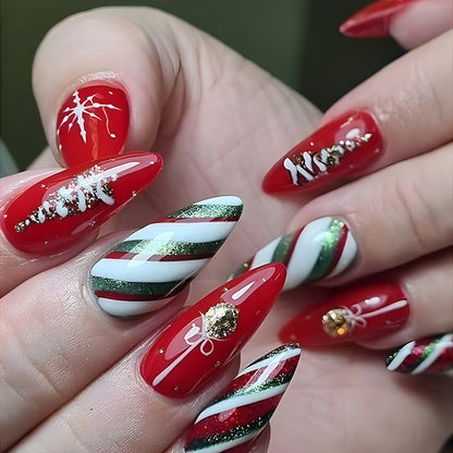 Christmas False Nails