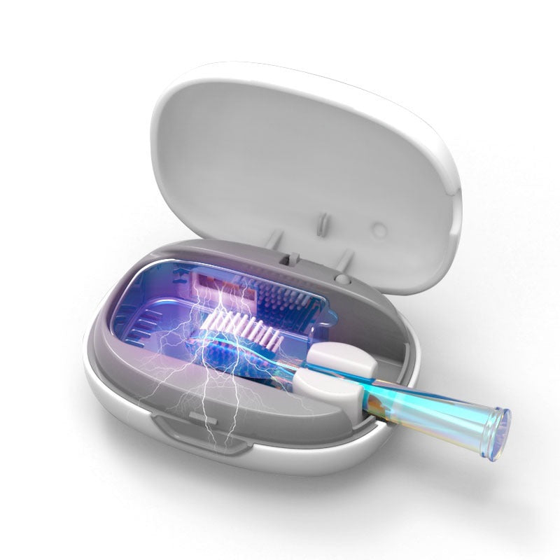 The White Toothbrush Sterilization Box Can Sterilize Effectively To Protect Your Oral Cavity. It's Simple And Elegant, Making Brushing Teeth Healthier And More Reassuring.